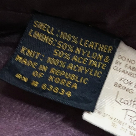 Vintage Zero King Men's Leather Bomber Jacket - Picture 5 of 7